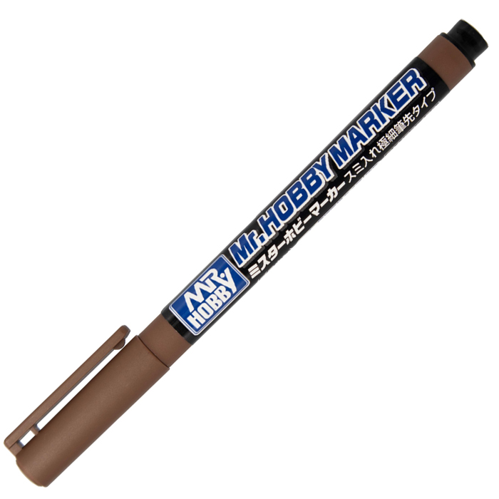 Mr. 하비 마커 - 103 슈퍼 파인 팁 브러시 펜 브라운