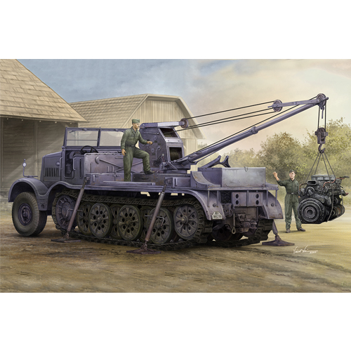 1/35 Schwerer Zugkraftwagen 18 t with 6 t Billstein-Crane, Sd.Kfz.9/1