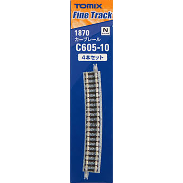 커브 레일 C605-10(F) (4pcs)