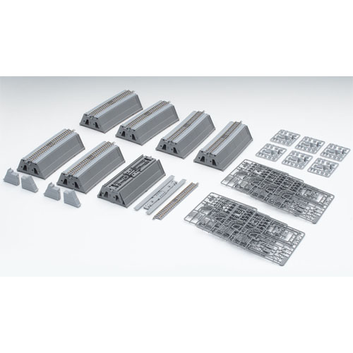 제방(둑) 대반경 S자 커브 레일 세트