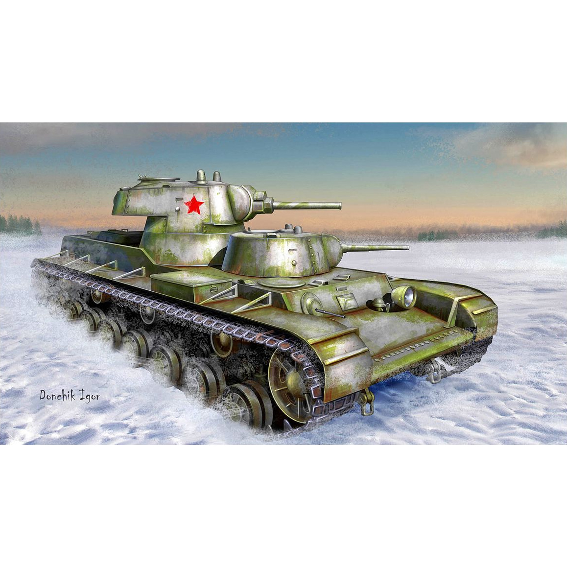1/35 소련군 SMK 다포탑 중전차 - 1/35 Soviet SMK Heavy Tank