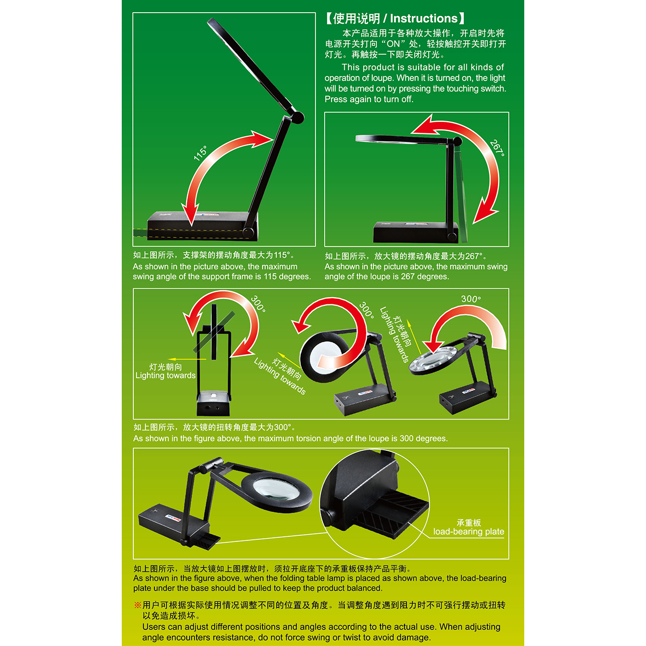 접이식 모델용 LED 확대경 - LED MODELLING LOUPE