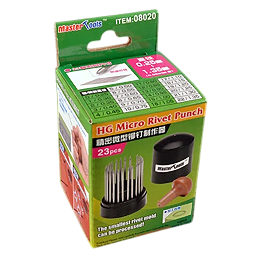 HG 마이크로 리벳 펀치 세트 - HG Micro Rivet Punch (23 Pcs , 0.25mm-1.35mm)