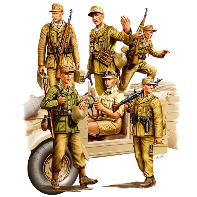 1/35 독일군 아프리카 군단 병사 - 1/35 GERMAN AFRICA CORPS