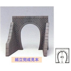 돌결 모양이 착색된 단선 터널 포털(비전하용)