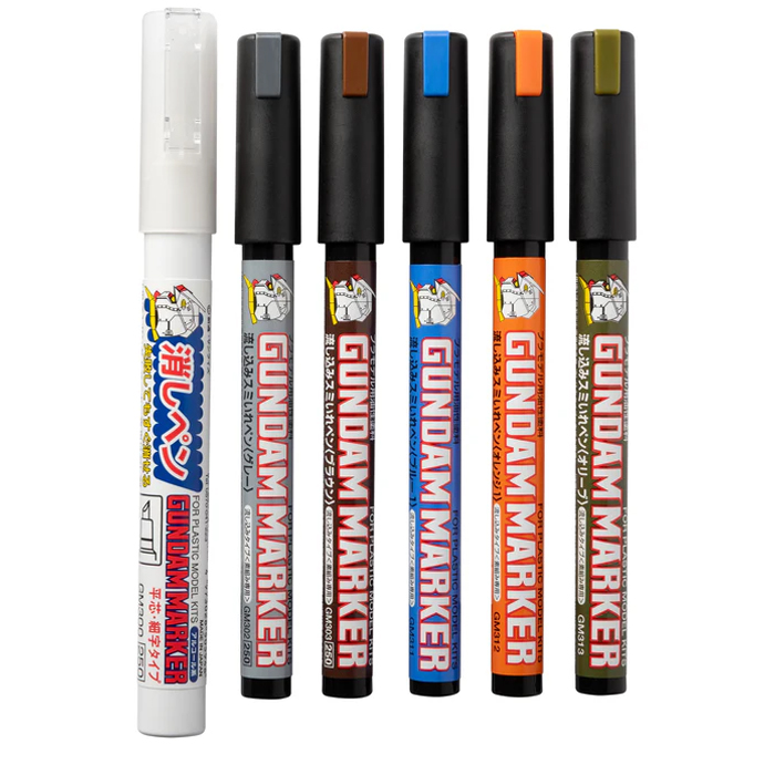 건담마커 - 흘려넣는 먹선 세트 (6pcs)