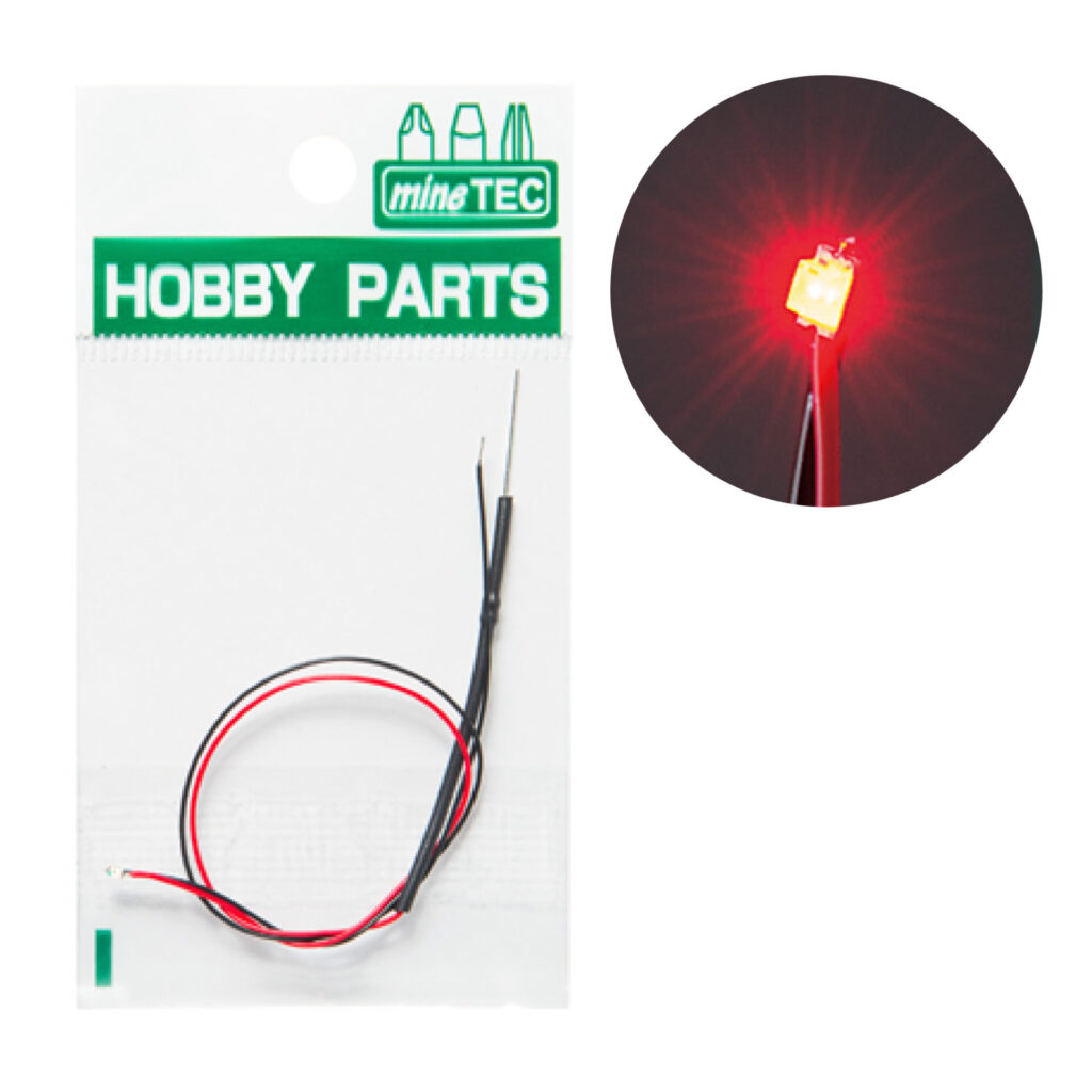 hobby parts LED 레드 (코드,저항 포함)