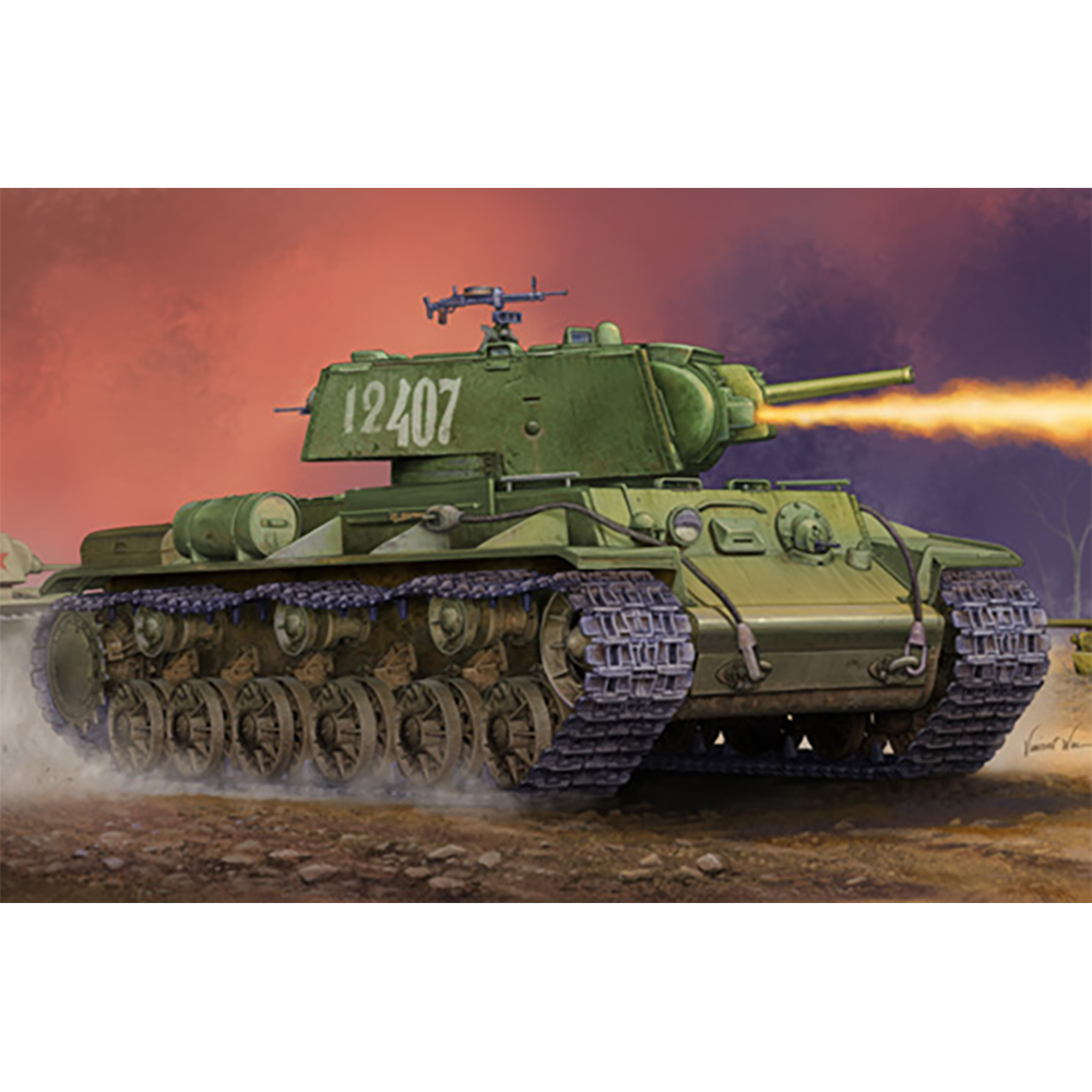 1/35 소련군 KV-8S 화염방사 전차 (용접 포탑형) - 1/35 KV-8S Welded Turret