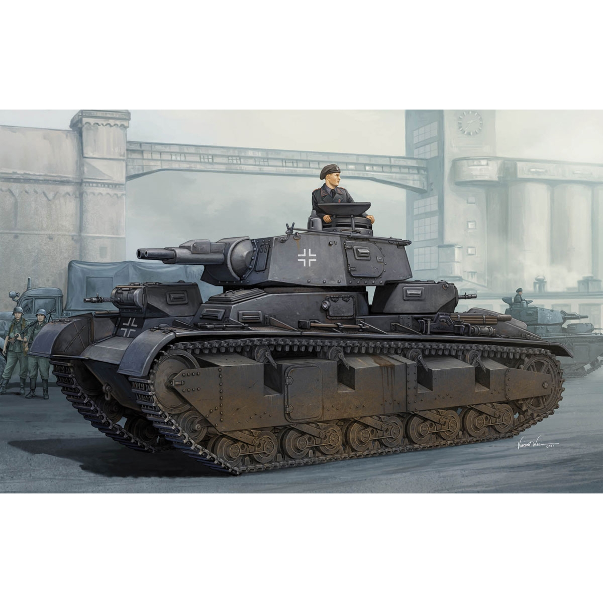 1/35 독일군 NbFz 다포탑 전차 3~5호차 - 1/35 German Neubaufahrzeug Nr.3-5