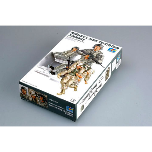 1/35 Modern U.S .Army CH-47D Crew & Infantry
