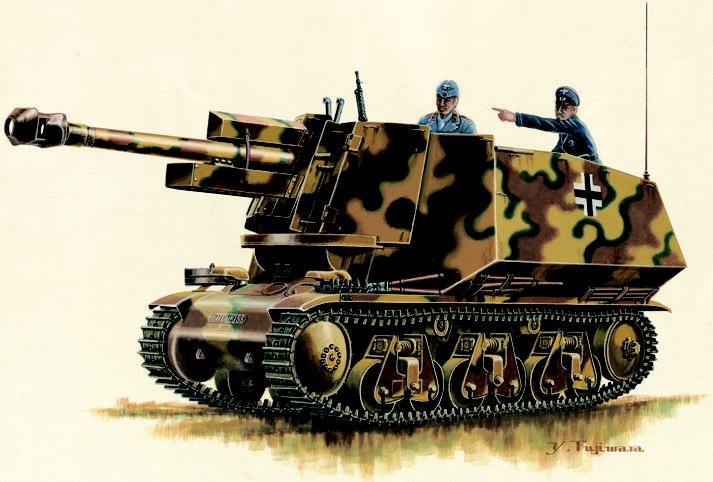 1/35 German 39(H) 105mm LeFH18(Sf)auf Geschutzwagen