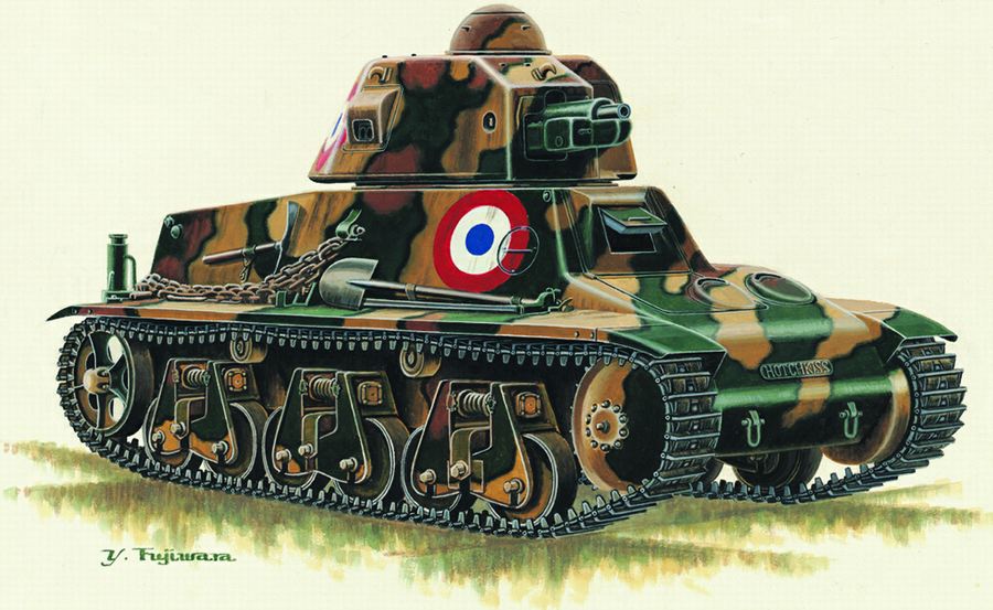1/35 France 38/39(H) TANK SA 18 37mm gun