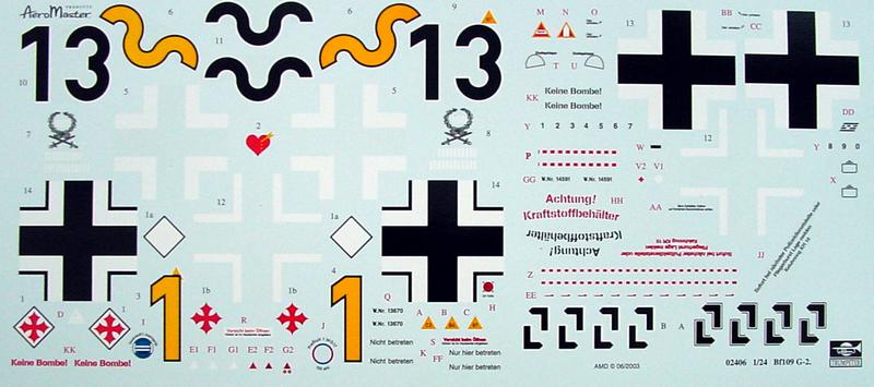 1/24 MESSERSCHMITT BF-109 G-2