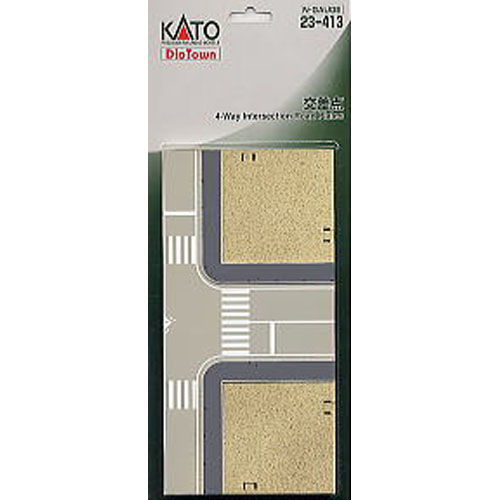 4-Way Intersection Road Plates