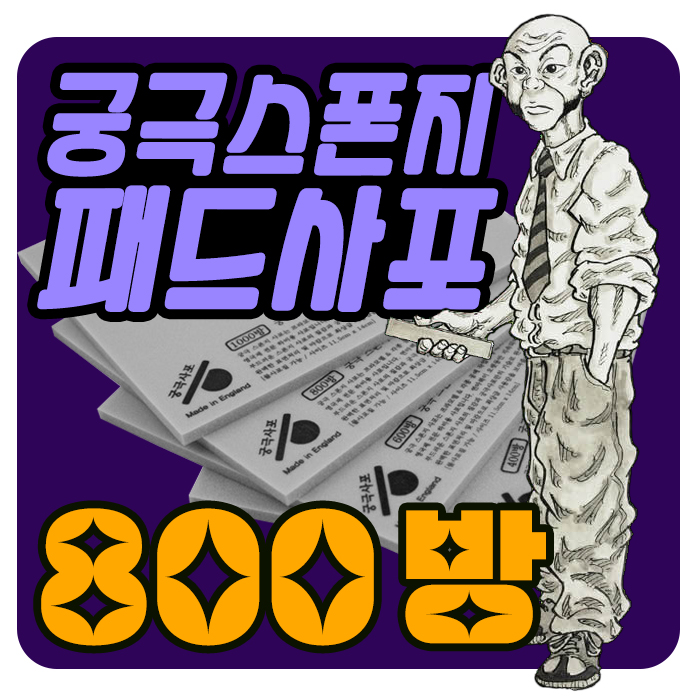 궁극 스폰지 패드 사포 800방