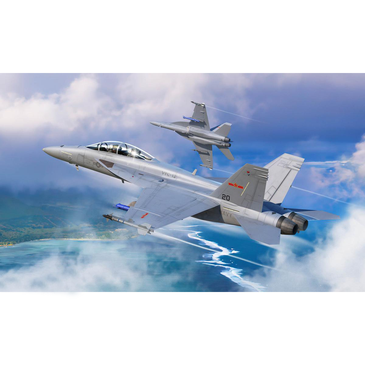 1/48 미 해군 F/A-18F 슈퍼 호넷 VFC-12 가상적기 비행대 전투기 - 1/48 F/A-18F Super Hornet VFC-12