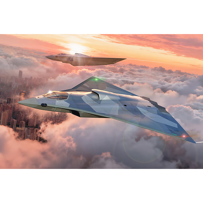 1/72 중국 공군 J-36 전투기 시제기 - 1/72 PLAAF J-36 Prototype