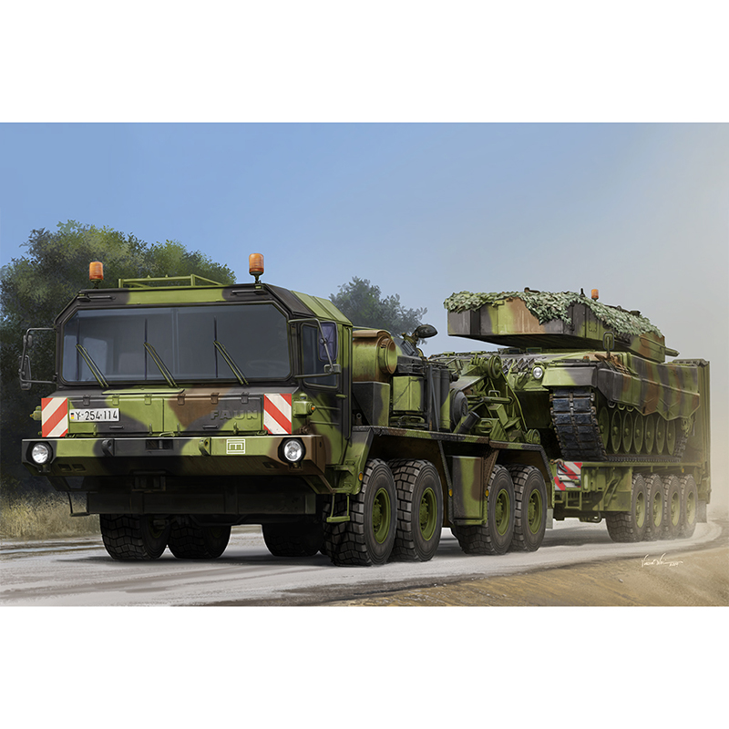 1/35 독일 SLT 50-3 엘레판트 중전차 수송 트랙터 & 52톤 세미트레일러 - 1/35 FAUN SLT 50-3 “ELEFANT” with SaAnh.52t