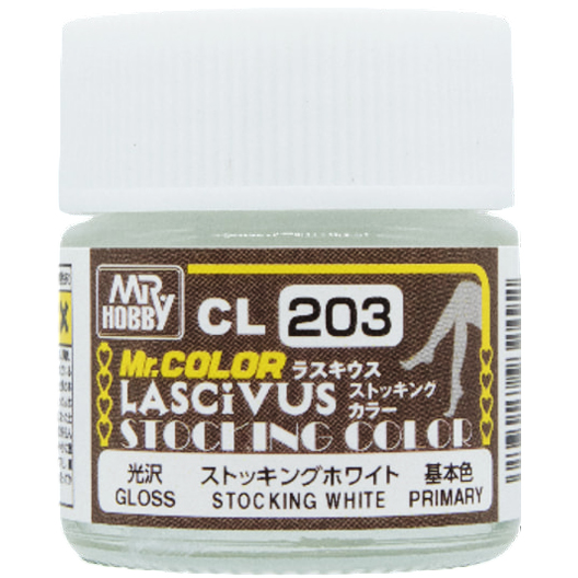 CL203 LASCIVUS 스타킹 화이트 (유광)